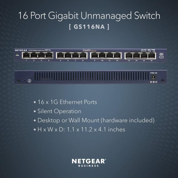 16 Port Netgear Giga Switch